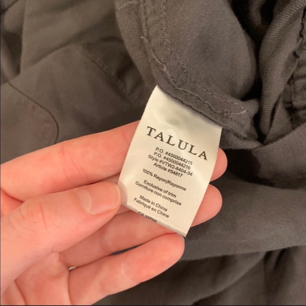 EUC Aritzia Talula Ephron Charcoal Tencel Jumpsuit Size Small - Picture 12 of 13
